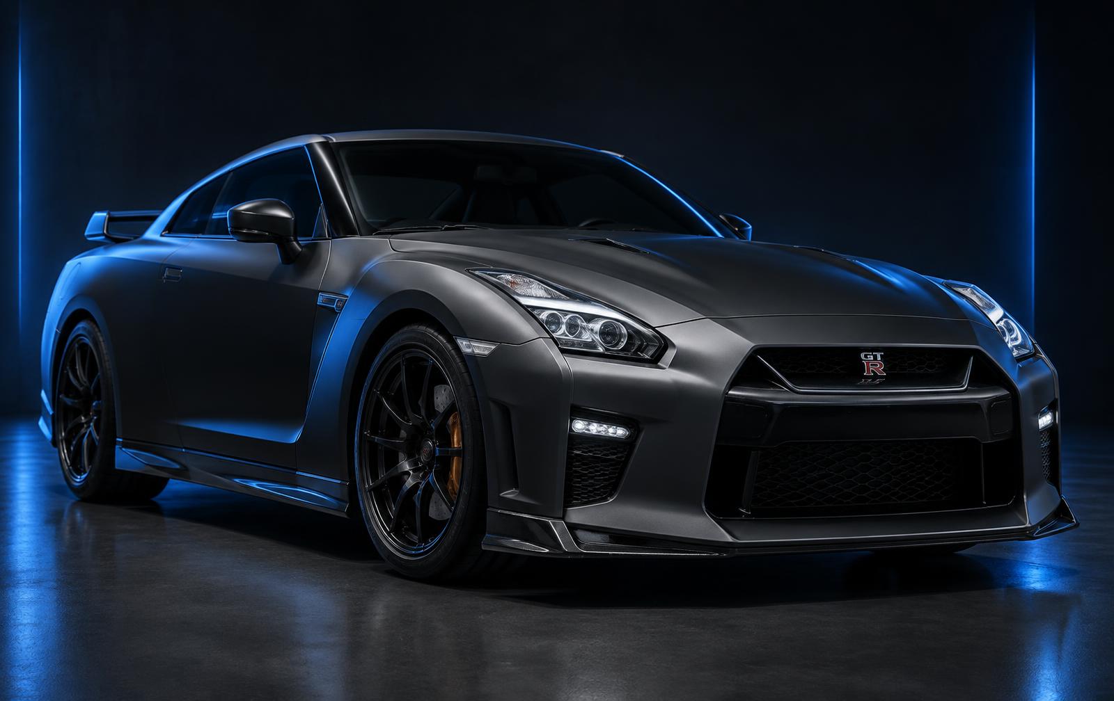 Satin wrapped Nissan GT-R
